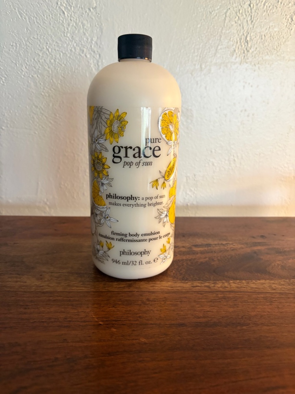 Philosophy Pure Grace Pop of Sun Body Emulsion - 32 oz new